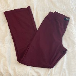Bell bottom stretchy pants, XL, Maroon color